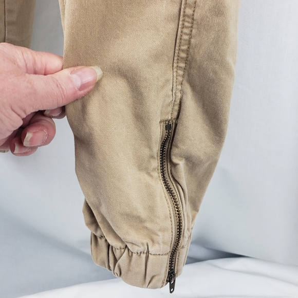 Banana Republic Khaki Cargo Jogger Pants Size 0 - Picture 4 of 6
